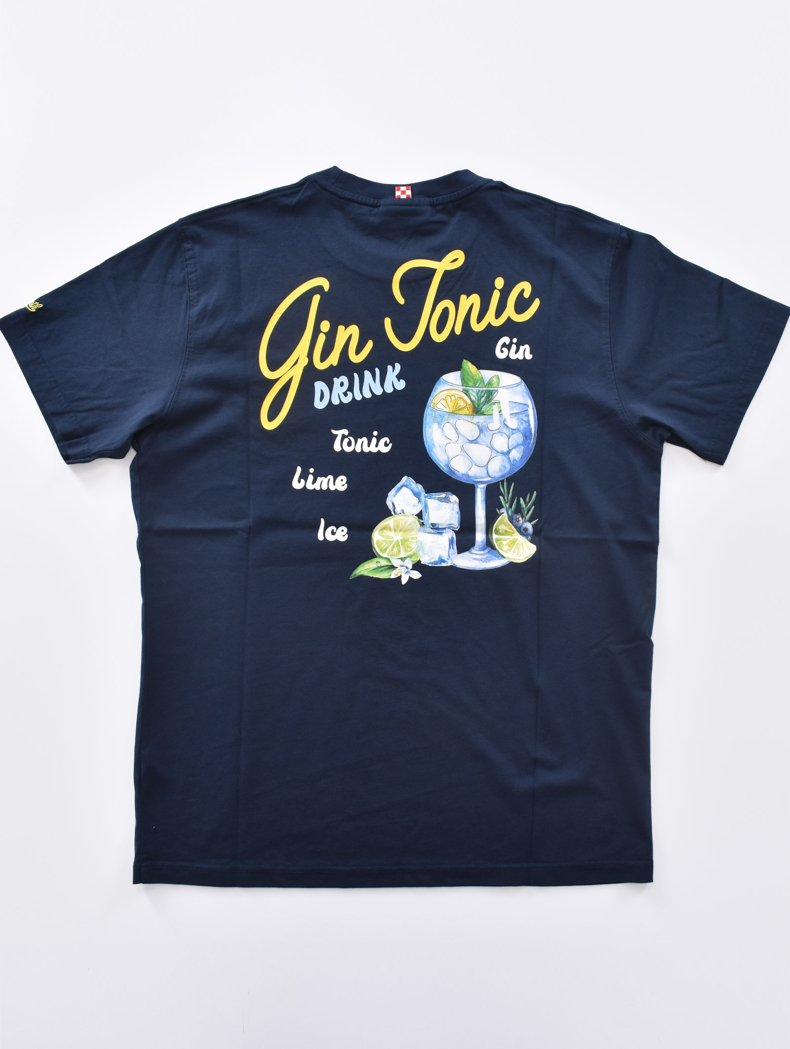 Mc2 Saint Barth blue drink gin and tonic t-shirt - MC2 SAINT